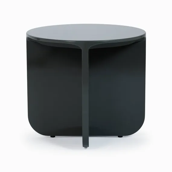 Кофейный стол Petra Ø50х45 см, зеленый глянец