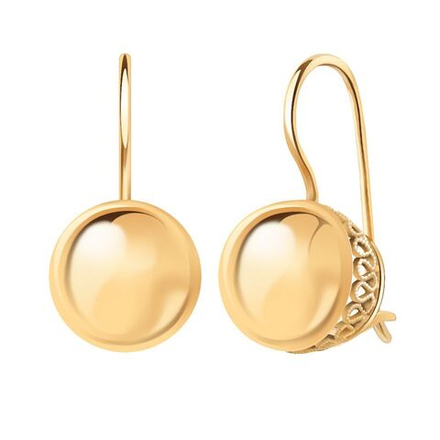 Серьги шары 15 мм