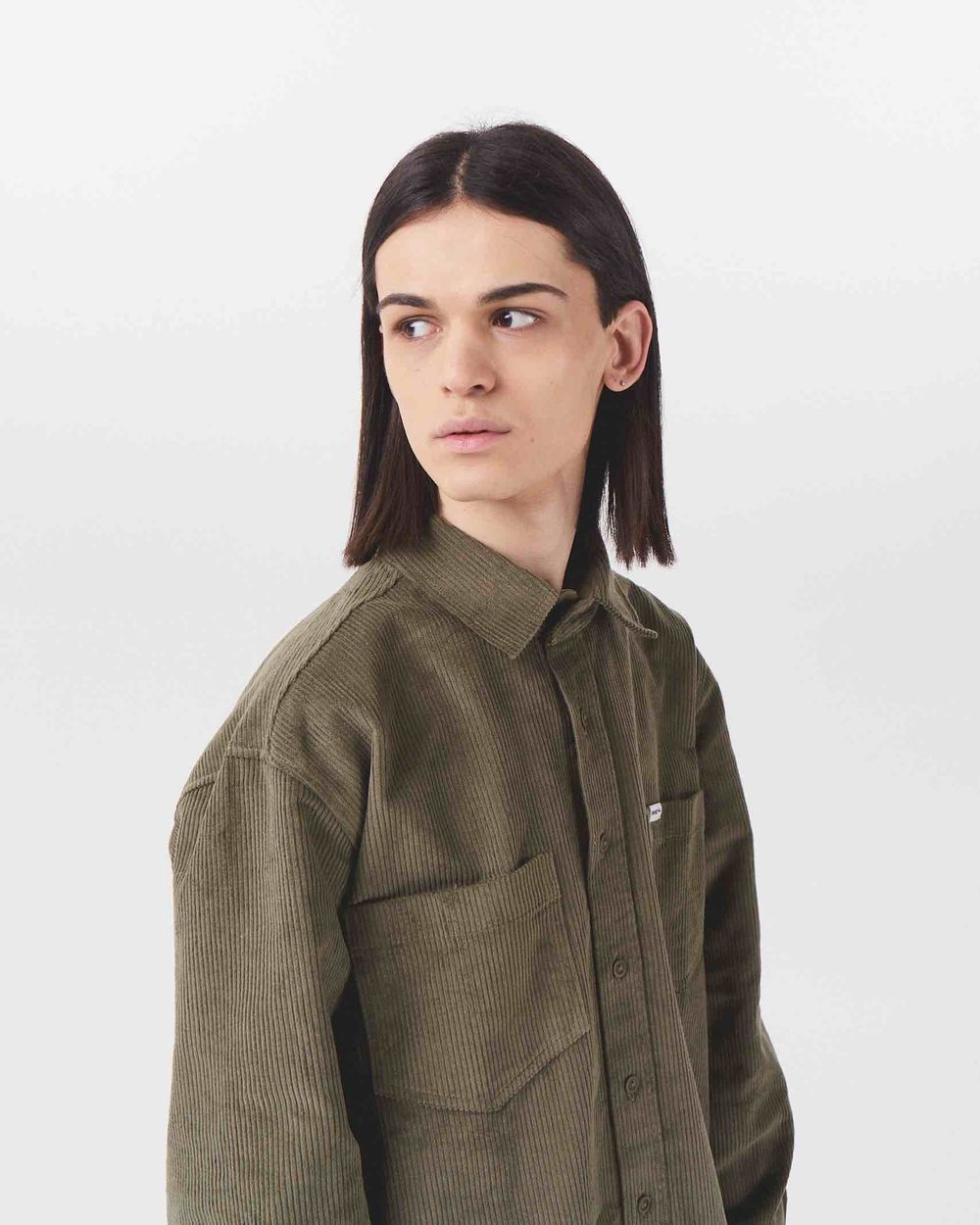 Рубашка Меч FW23 Velvet Basil Темно-зеленая