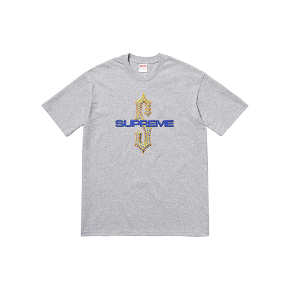 Supreme SS18 Diamonds Tee Heather Grey T