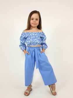 02-95-3 Комплект для девочки (футболка и брюки)
