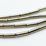 Гематит Трубочка бусины (имитация), цвет золото, размер около 13*4 мм, цена за 13 шт (1/2 нити)