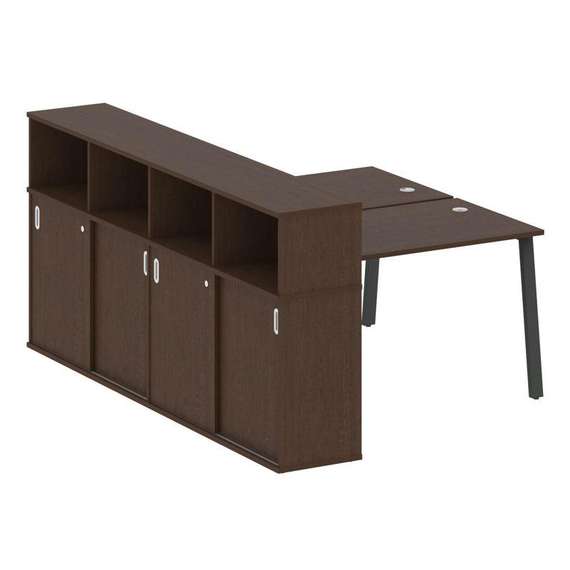 Метал Систем Рабочая станция с шкафом-купе на А-образном м/к БА.РС-СШК-4.2 Т