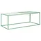 Столик журнальный Mayen, 110х50х37 см, белый/зеленый