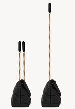 Сумка Saint Laurent Loulou Puffer Small из наппы с цепочным ремнём