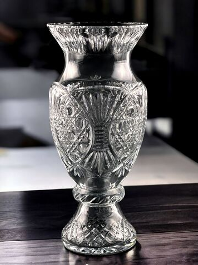 Ваза хрустальная рисунок 3 (37 см)