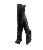 Кожаные ботфорты Patrizia Pepe - черный(8Y0398 L048)