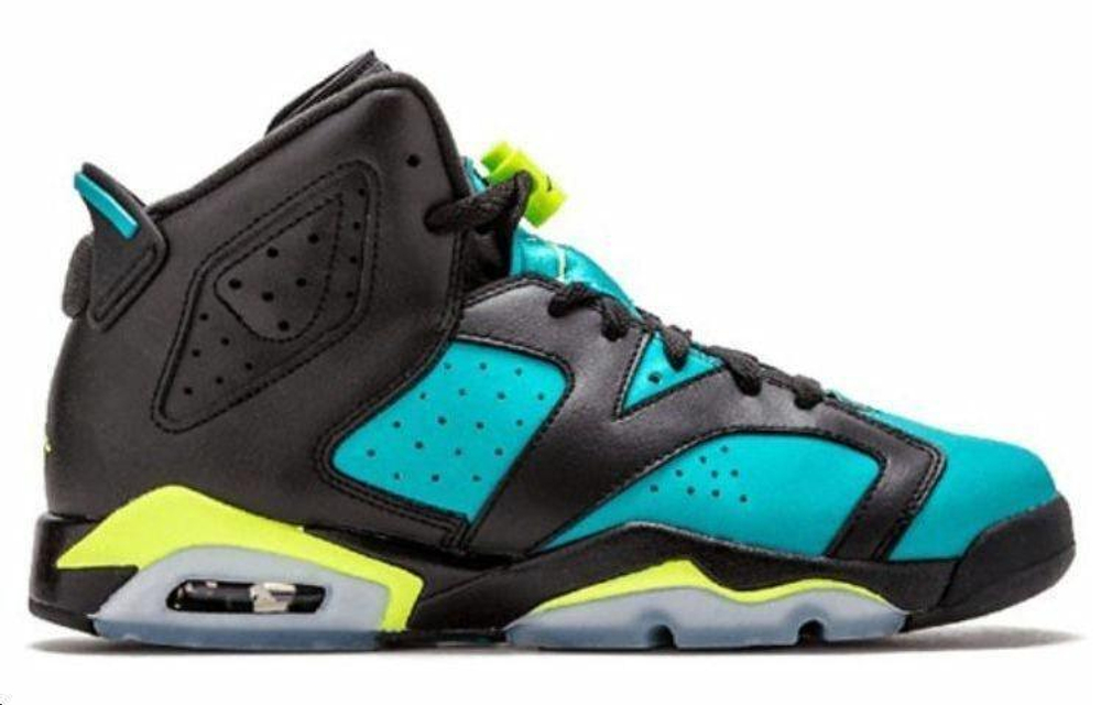 Кроссовки Jordan Air Jordan 6 Retro Turbo Green (Женская размерная сетка)