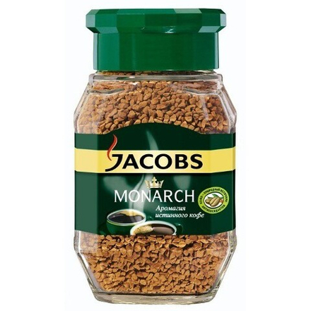 Jacobs Monarch, растворимый, стекло, 190 гр