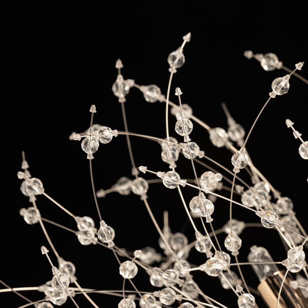 Люстра подвесная De City Адриатика, 9 LED ламп G9, до 26 кв м, золотая