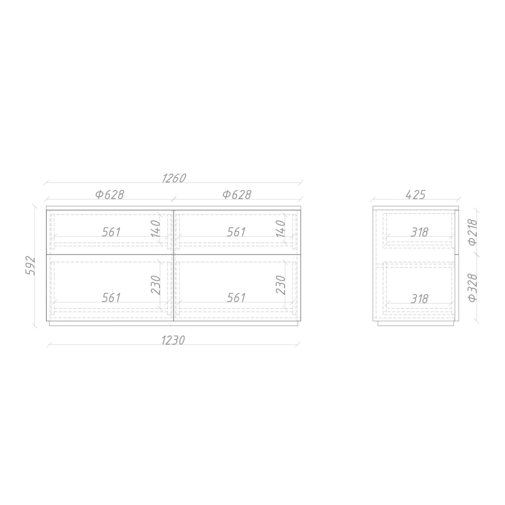 Тумба напольная ML081