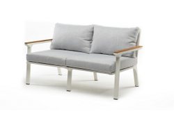 Диван из алюминия CONCORDE 2-х местный белый