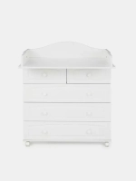 Комод "Ричард" 5 ящ. (арт.76) МДФ 800/5 (белый)