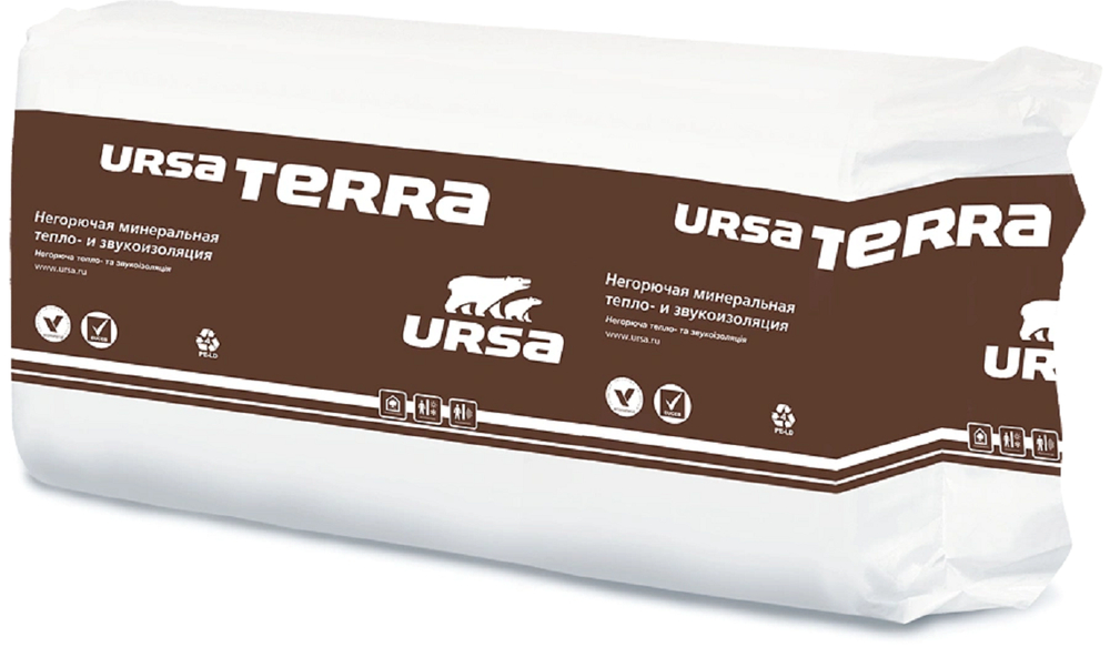 Минплита URSA Terra 33 PN (20) 1250-600-50 (0,75 м3)