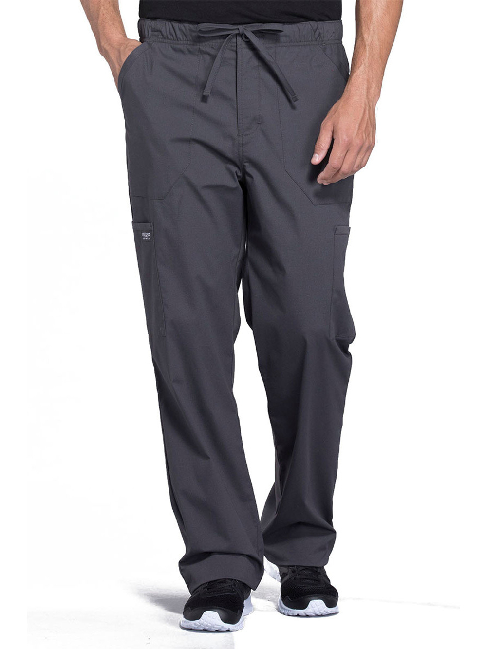 Брюки медицинские мужские Cherokee WW190 на резинке со шнурком, серый, L