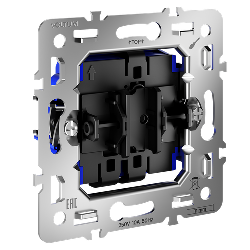 Механизм проходного переключателя одноклавишного 10А, S70