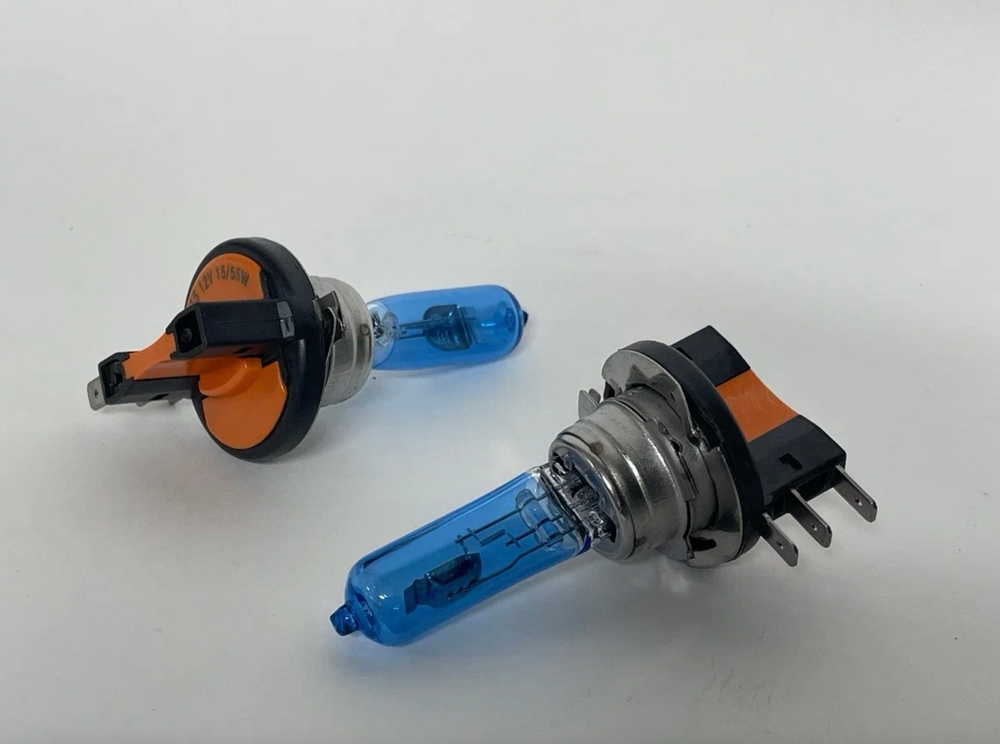 H15 (55W) / Галогенная лампа H15 55W ФИНСКИЕ Super White 12V (2 шт. / комплект)