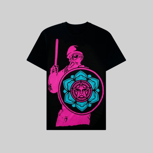 Футболка мужская Obey Riot Cop Peace Shield артикул:167292638 - купить в магазине Дайс