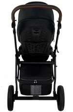 Детская коляска Roan Esso 3 в 1 с автокреслом Pituso Baesa Pro Black ESS111/1 Caviar/Black