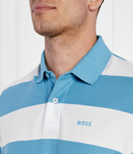 Поло PalesStripe BOSS ORANGE - голубой(50513604)