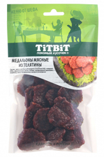 TitBit лакомство для собак Медальоны мясные из телятины Меню от Шефа 70 гр.