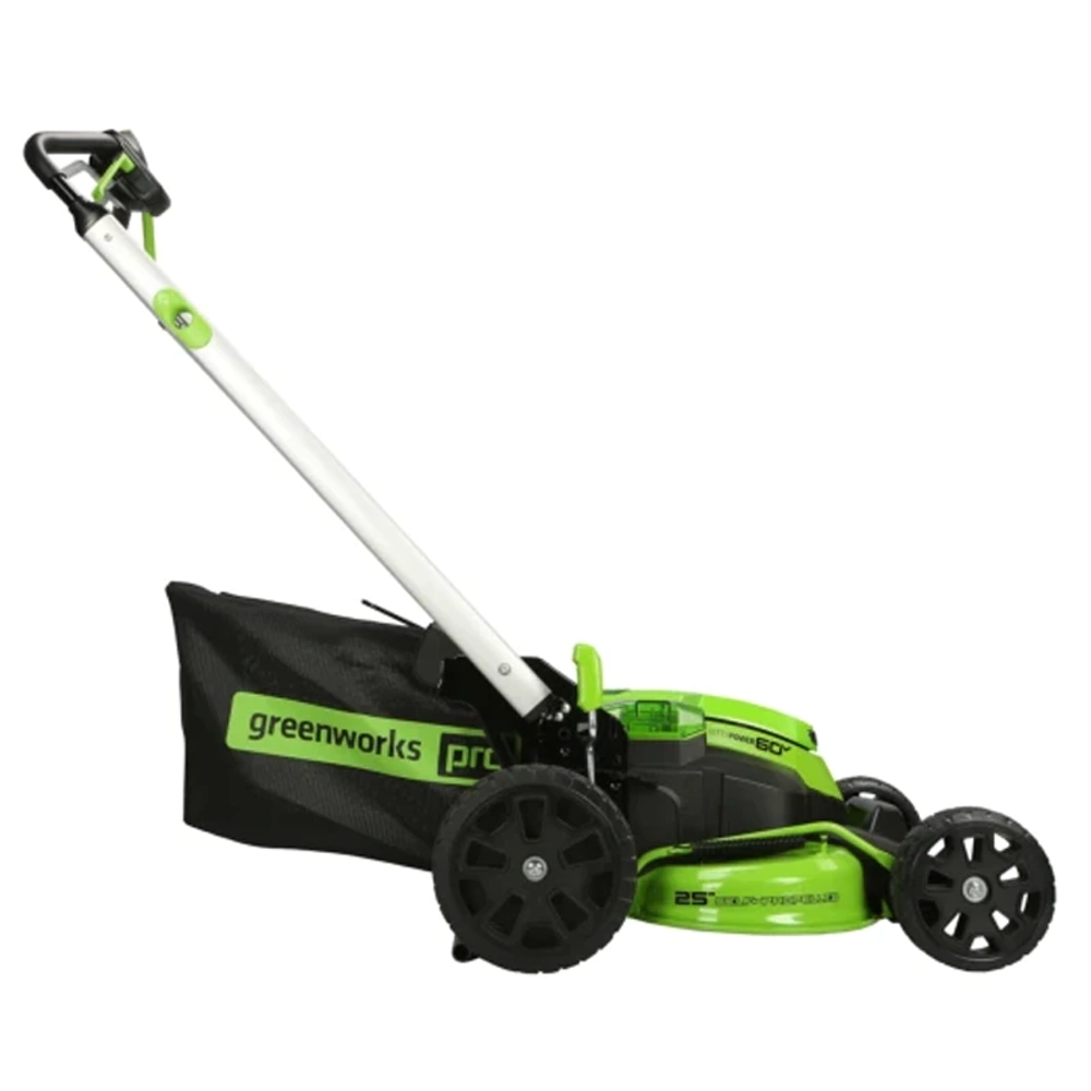 Аккумуляторная газонокосилка Greenworks GD60LM612K4 60В (2 x 4 Ач, ЗУ) нож 61 см, 2519107U2B
