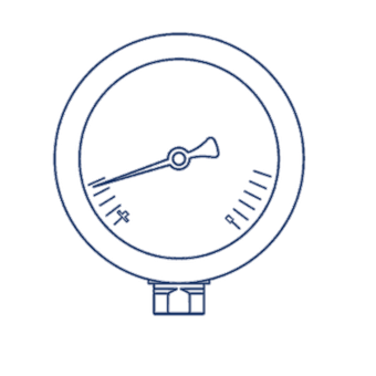 Манометр D63 G1/4 - 160 Bar - радиальное подключение