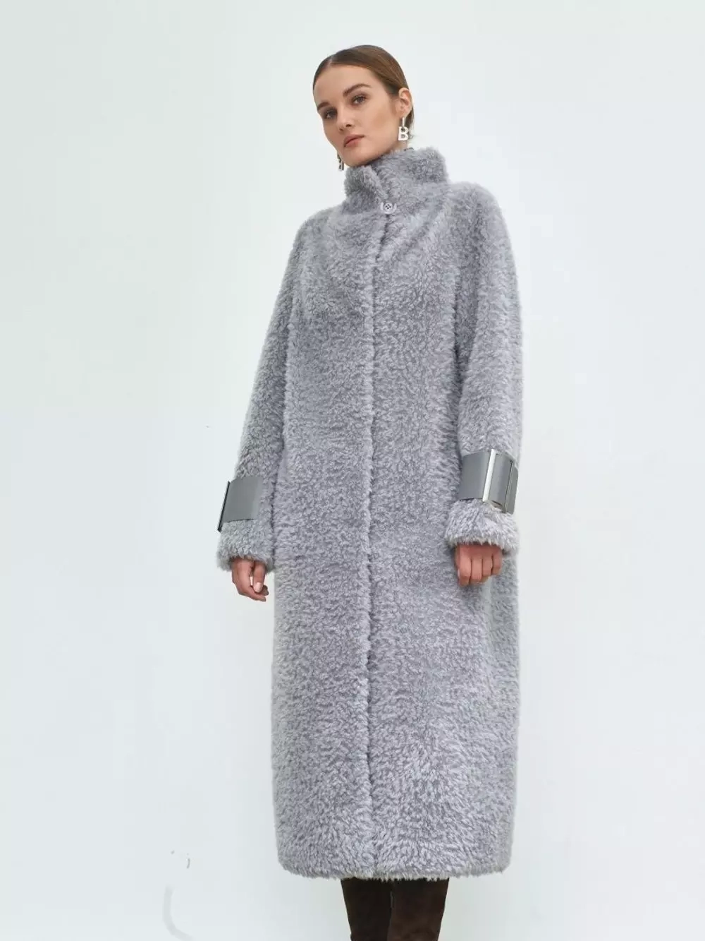 Шуба женская чебурашка тедди, SilverFox (арт. S907cby)
