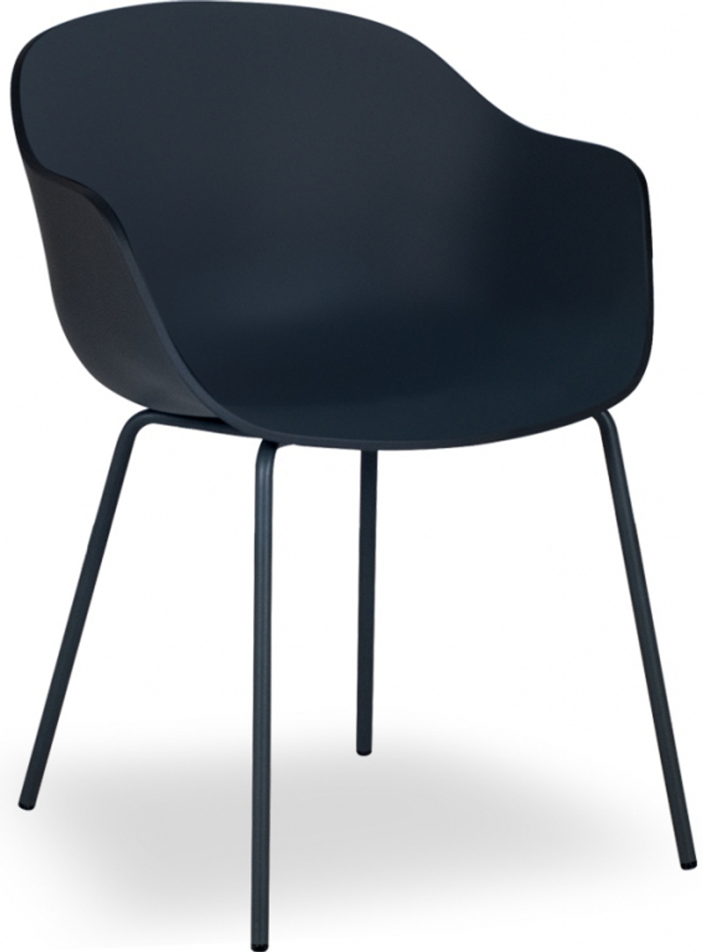 Кресло пластиковое Papatya Globe-K ML, черный