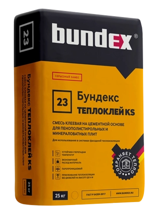 Смесь штукатурно-клеевая "Бундекс Теплоклей KS", 25 кг