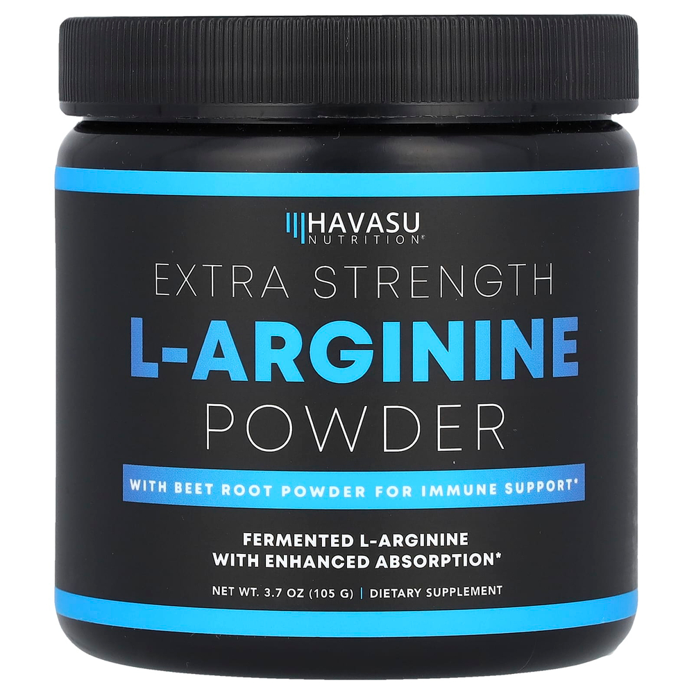 Havasu Nutrition, L-аргинин в порошке, с повышенной силой действия, 105 г (3,7 унции)
