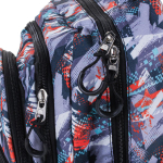 Рюкзак школьный 38*25*12см, серый, 2отдел+карман, 2бок.кармана