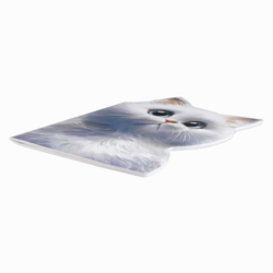 Тетрадь 40л арт. 69727/МЕЧТАЮЩИЙ КОТ /180х255 мм, фигурная вырубка, мягкий переплёт (2 скобы). вн.блок - белый офсет, точка. Обложка - мелованный картон 190 г/м²,