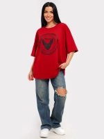 Футболка оверсайз больших размеров принт