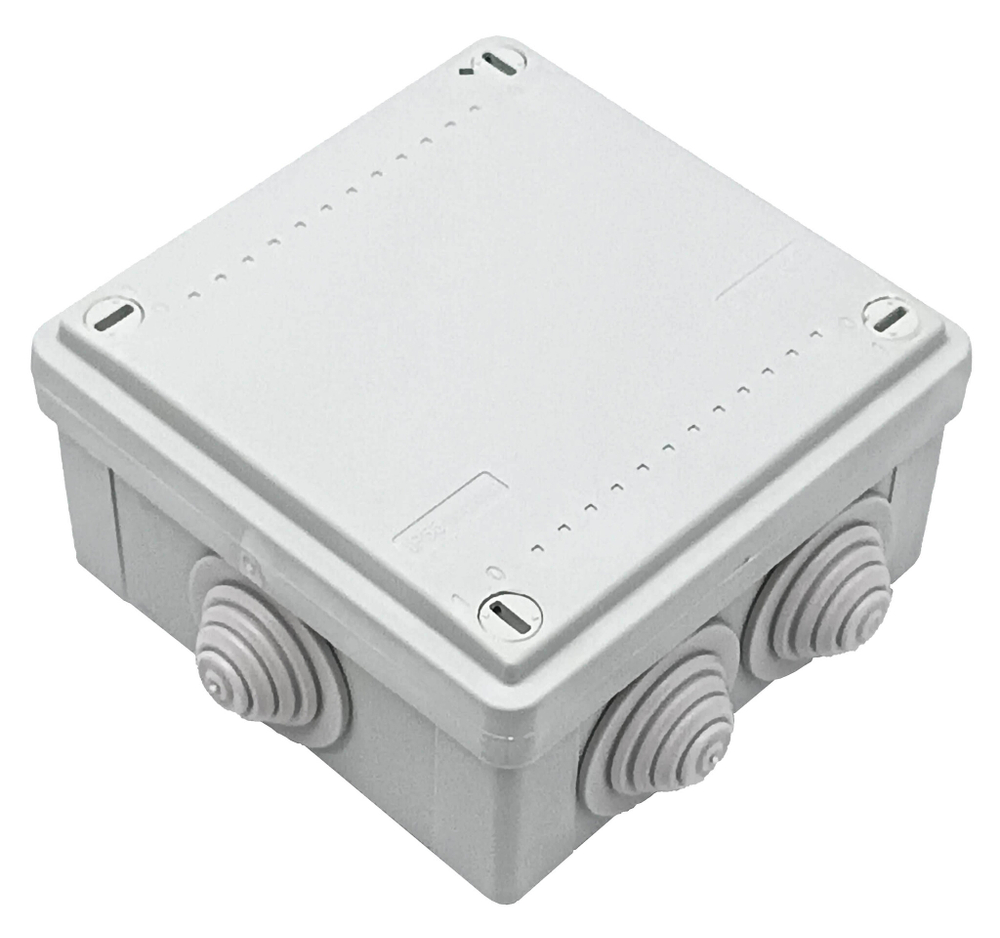 Коробка ответвительная DKC 53800R с 8+2 кабельными вводами д.25/20 мм,IP55,100х100х50 мм