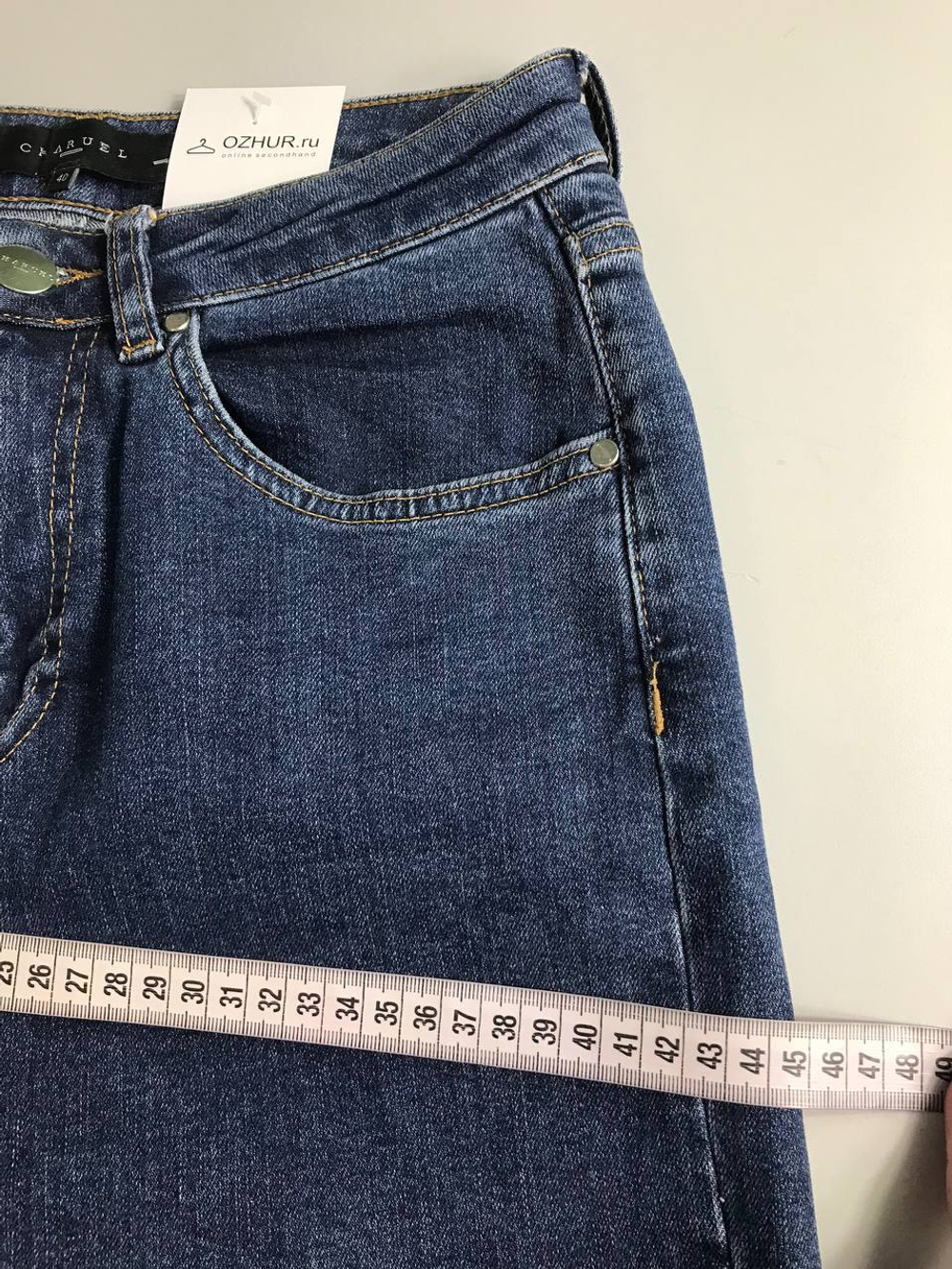 Джинсы Charuel прямого кроя, маркировка 40, визуально на 46 размер