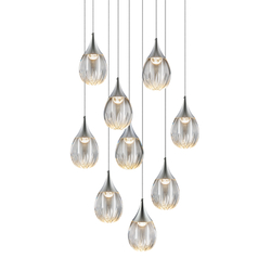 Подвесной светильник MD24001004-9A chrome/clear