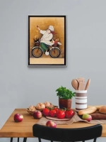 Картина на натуральном холсте "Веселый повар" 35*45 см