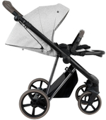 Детская коляска Roan Sol Vintage Luxury 2.0 2 в 1 PIX/50/L Pixel/Light/Black/руч.Cappuccino