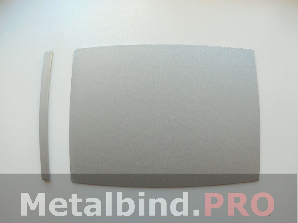 Твердые обложки O.HARD COVER TECHNO A4+ (альбом) 217х300mm с покрытием TECHNO «под металл» CЕРЕБРО