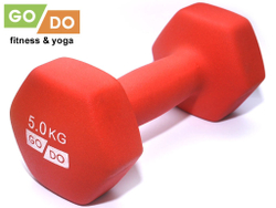 Гантель матовая в неопреновой оболочке GO DO