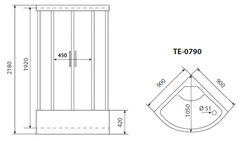 Душевая кабина Timo TE-0790P