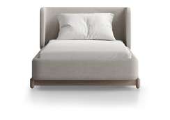 Кровать с подъемным механизмом Basic, 90х200 см (молочный, рогожка)