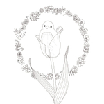 Koto no Ki Magure Flower Tour. Coloring Book