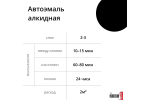 Эмаль алкидная ВАЗ Kudo 601 Черный (520мл) аэрозоль