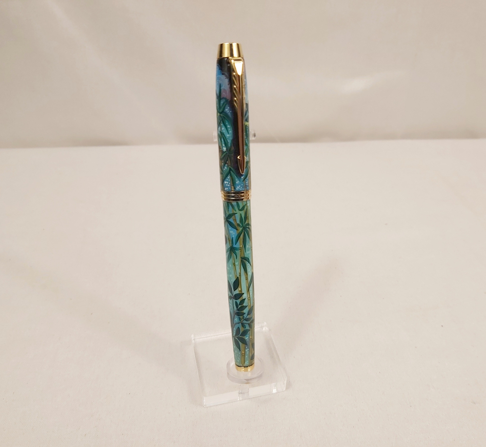 Ручка с ручной росписью Палех "Панда"