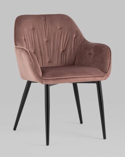 Стул Алекса велюр пыльно-розовый