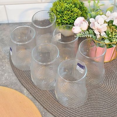 Набор стаканов 6шт 425мл из тонкого стекла, d7см, h10,5см, GPC-58-2