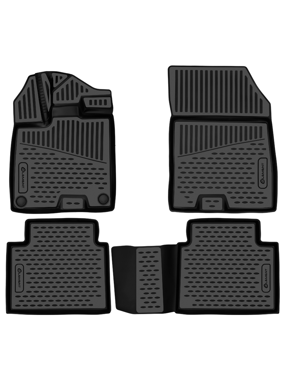 Коврики 3D в салон для GAC GS4 2025 -, Внедорожник 5 дв., версия 4WD, 4 шт. (полиуретан)  ELEMENT3DAN1194210K