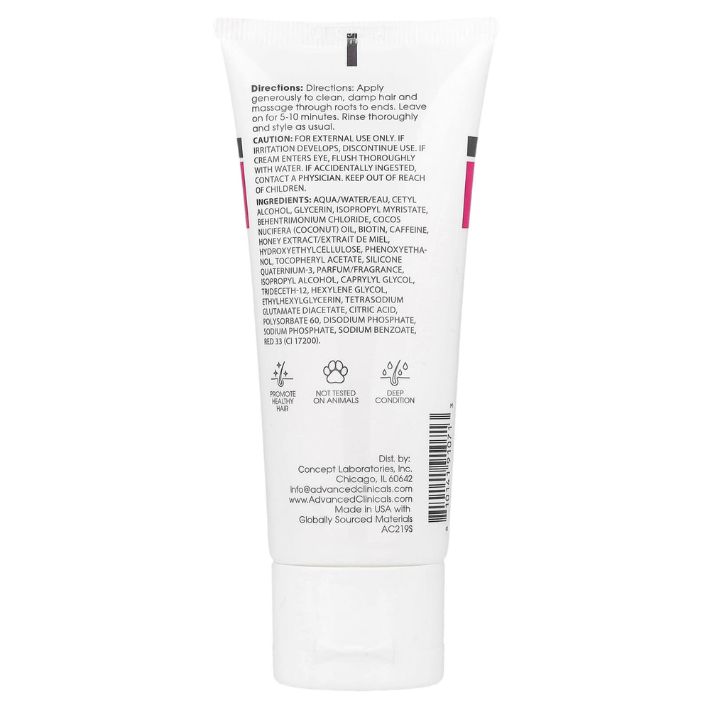 Advanced Clinicals, Биотин, маска против ломкости волос, 59 мл (2 жидк. унц.)